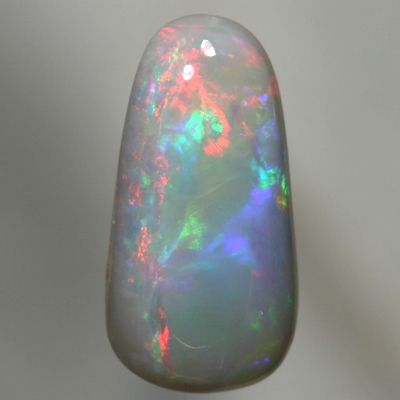 SOLID SEMI BLACK OPAL High dome, red to magenta to green and purple